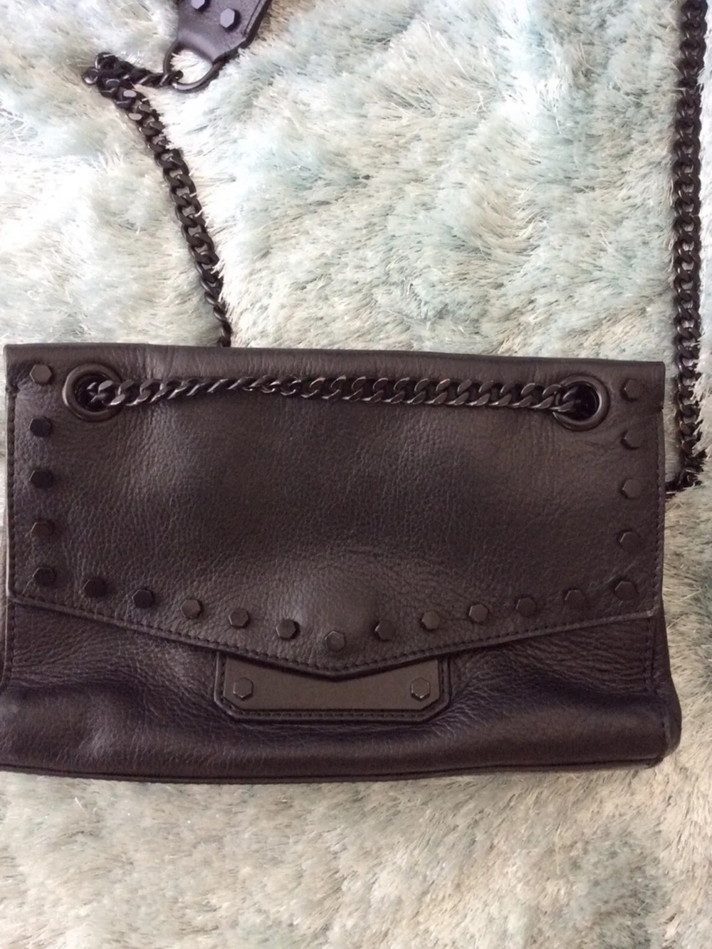 Nasty Gal real leather clutch bag
